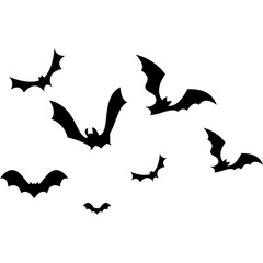 Halloween Bats Silhouette