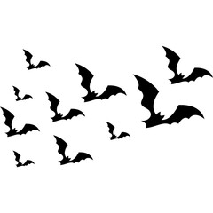 Halloween Bats Silhouette