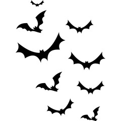 Halloween Bats Silhouette