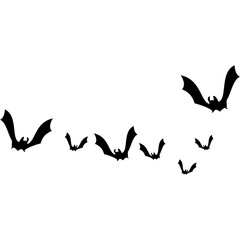 Halloween Bats Silhouette