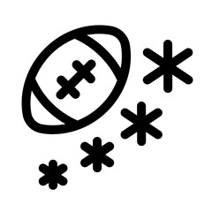 superbowl euphoria line icon, perfect for uiux website and mobile apps projects