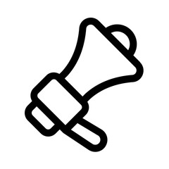 fan megaphone line icon, perfect for uiux website and mobile apps projects