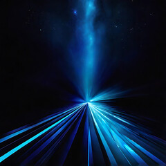 Blue spectrum lights with black background. ai