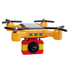 drone camera 3d render icons