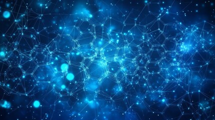 Abstract Network System Design Illustration