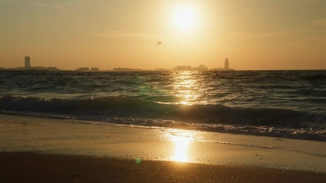 Sunset on a beach