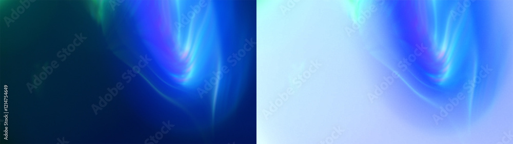 Poster soft blue prism overlay: abstract background with soft, diffused blue light and a subtle prism effec