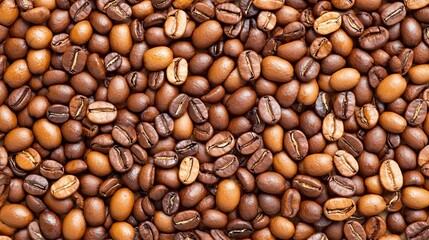 Fototapeta premium Coffee Beans A Rich Collection of Flavors