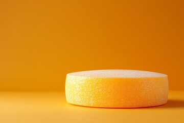 Abstract Orange Product Display Stage