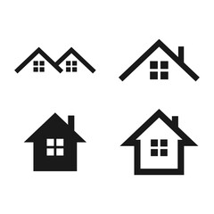 House icon design vector template. Home icon.