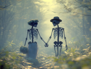 Colorful Calaveras Featuring Intricate Aztec-inspired Designs Celebrate the Rich Traditions of Dia De Los Muertos With Vibrant Artistry