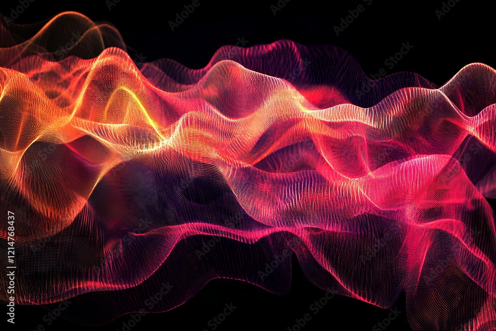 Poster abstract background with digital data streams