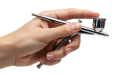 Airbrush Gun used for painting on a transparent PNG background