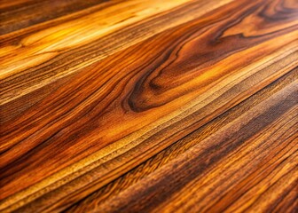 Fototapeta premium Brazilian Walnut Wood Texture: Close-Up Macro Shot on Rustic Table