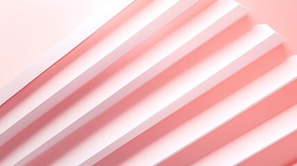 Abstract design of minimalist vents with sharp lines on a pastel pink background