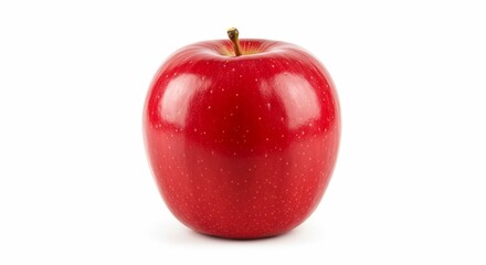 Red Apple Fruit Isolated Healthy Food Vitamin Fresh Ripe Juicy Diet Nutrition Organic Produce