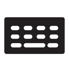 Modern keyboard solid icon