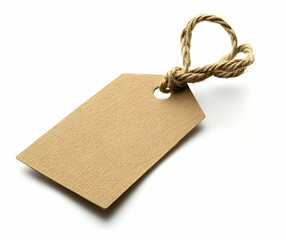 Blank Kraft Paper Tag with Jute Rope