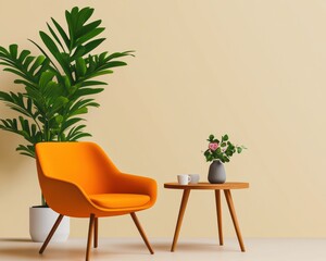 Fototapeta premium Cozy Corner A Contemporary Living Space
