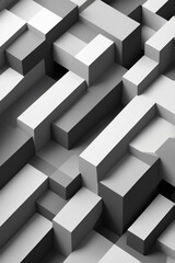 grey tile floor isolated Stock Photos Pictures & Royalty Abstract Geometric Pattern Lines Tessellation and Modern Art Aesthetic on White Background with Perspective View Stock Photos & Royalty Images