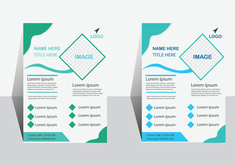 Medical Hospital Healthcare Flyer Poster Layout.Corporate healthcare and medical cove a4 flyer design template for print.
