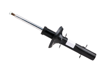 Car shock absorber isolated on white background.