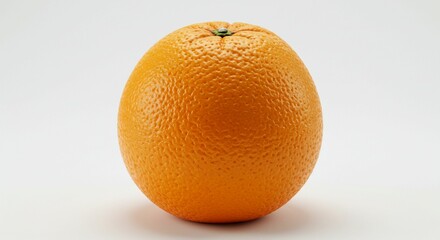 Fresh Orange Fruit Citrus Healthy Food Vitamin C Isolated on White Background