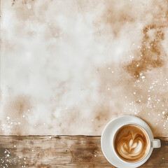 Elegant Coffee Cup on Textured Surface for Beverage Enthusiasts