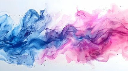 Obraz premium Abstract Background Flows with Pink and Blue Waves Gracefully in Artistic Harmony.
