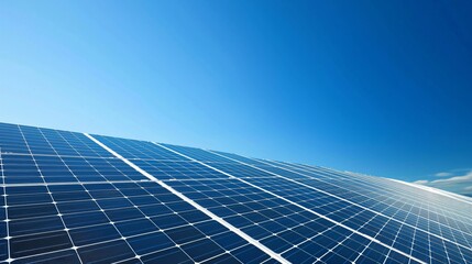 Solar Panel Generating Electricity from Sunlight Power