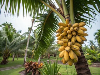 bananas growing on a tree