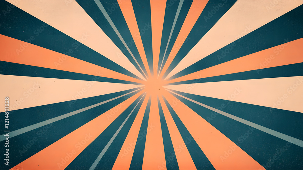 Poster starburst circular radiant gradient dynamic energy abstract geometric background