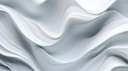 Obraz premium Abstract White Waves Flow Smoothly Creating an Elegant Background