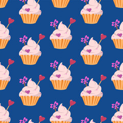 Seamless vector pattern design with cackes