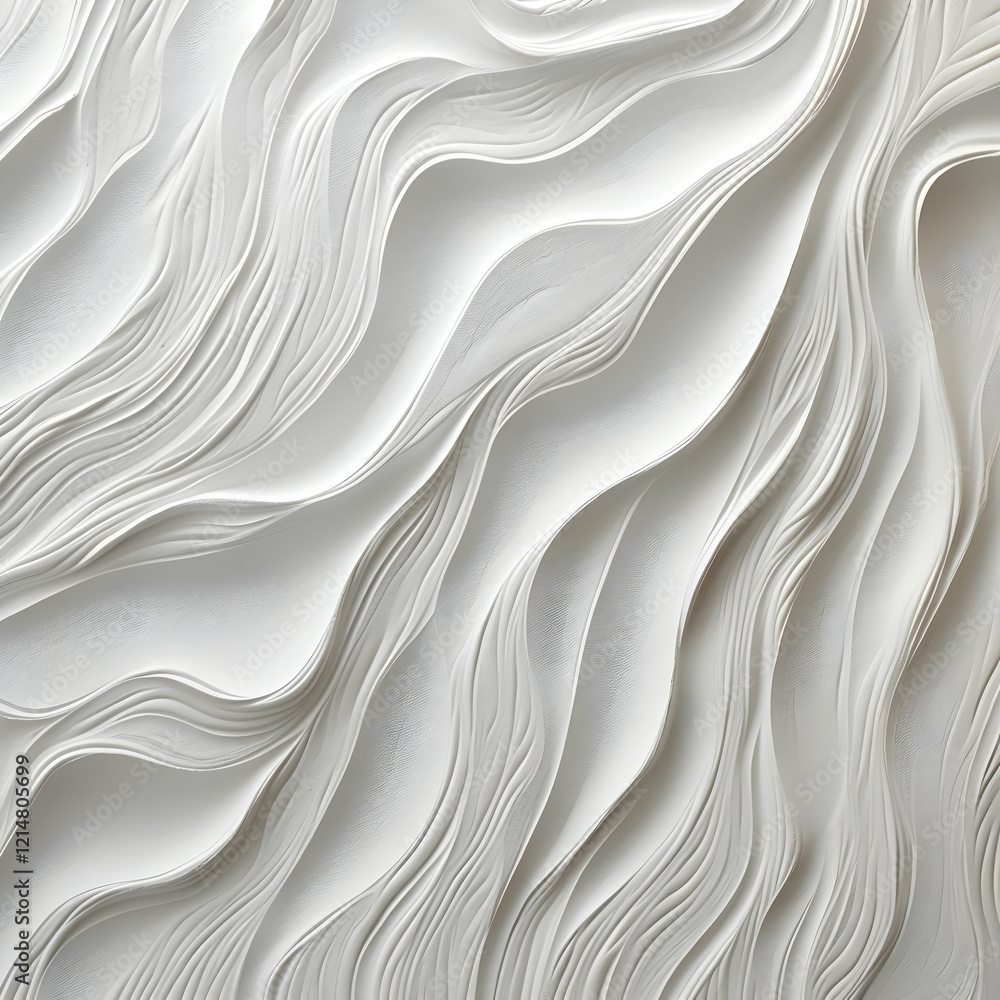 Poster abstract white flowing wavy background forms a dynamic and modern aesthetic design with curved shape