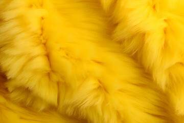 Soft Yellow Fur Creates a Textured Background with Gentle Waves and Plush Texture.