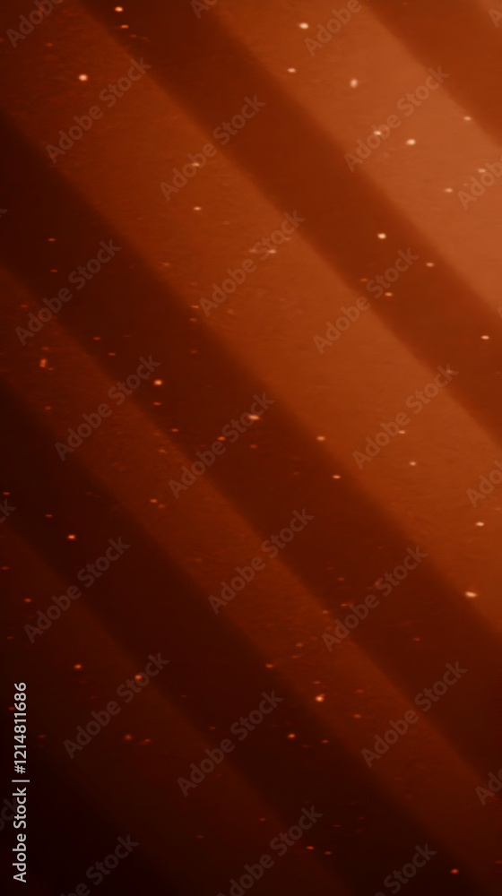Poster abstract brown background with diagonal light beams and scattered sparkles beautifully creates depth