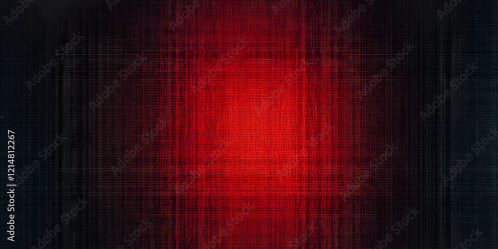 Poster red light illuminates textured surface with crosshatched pattern