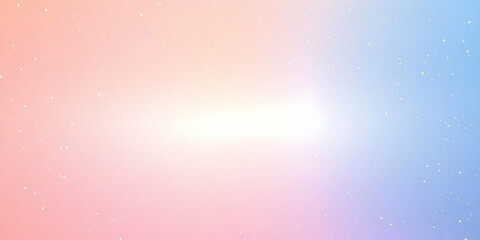 Obraz premium Pastel Pink and Blue Gradient Background Creates a Soft and Dreamy Atmosphere with Subtle White Specks