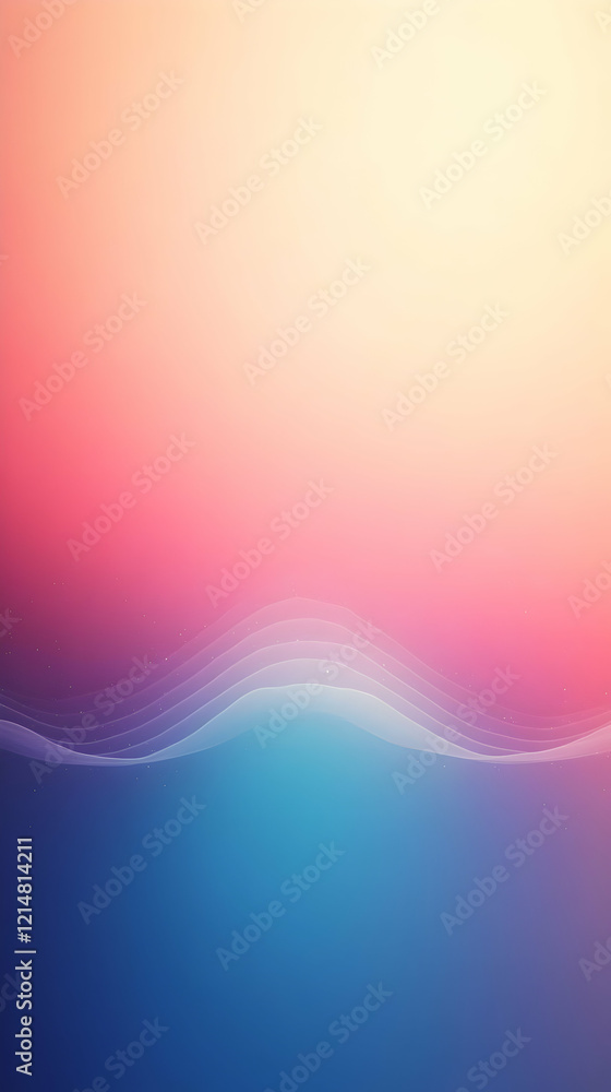 Aufkleber abstract background flows with soft pastel colors and subtle wave patterns gently.