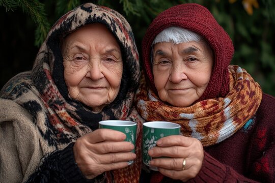 Capture the warmth of connection A thoughtful act of sharing a scarf on a chilly day, symbolizing care, connection, and simple kindness Discover heartwarming images of shared moments of two people
