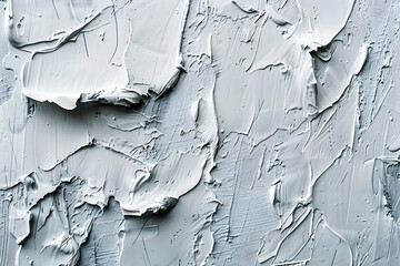 Obraz premium Thick Gray Paint Texture Creates an Abstract Background with Dynamic Brushstrokes and Rich Layers.