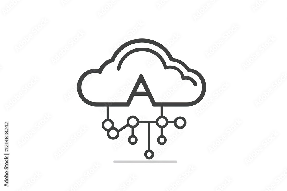 Poster cloud computing network with data connections