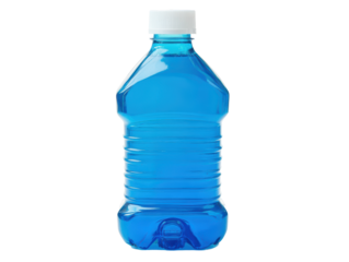 Isolated Blue Plastic Water Bottle