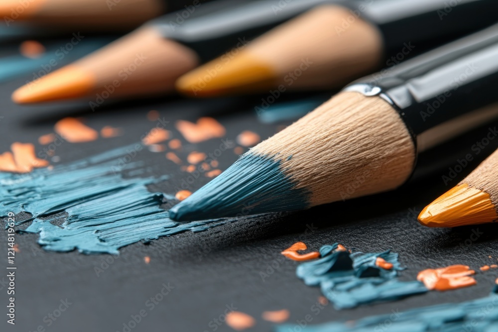 Fototapete explore the fusion of expressive art and elegant script with unique handwritten notes in an artistic