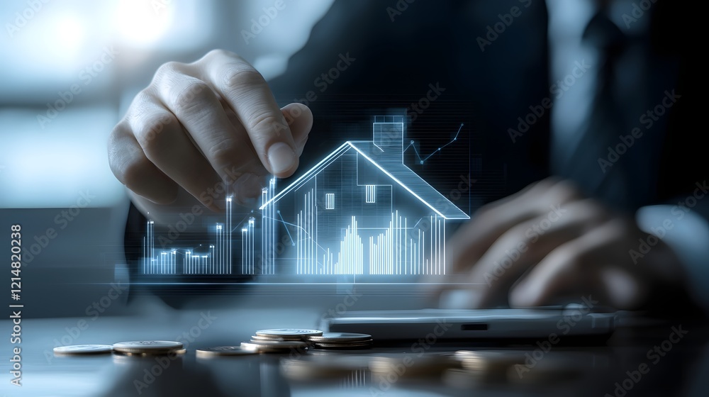 Aufkleber Innovative AI driven platform providing interactive 3D maps smart algorithms and data driven insights to revolutionize real estate investment decisions and maximize profit potential