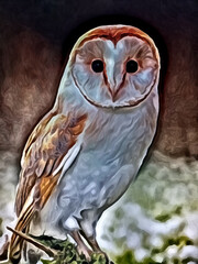 great horned owl in flight