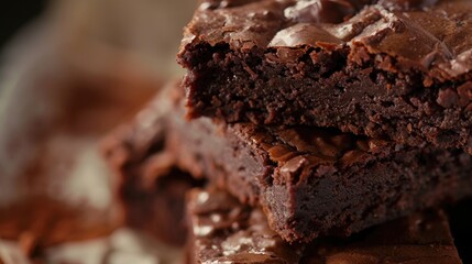 Decadent dessert with rich chocolate layers and icing topping