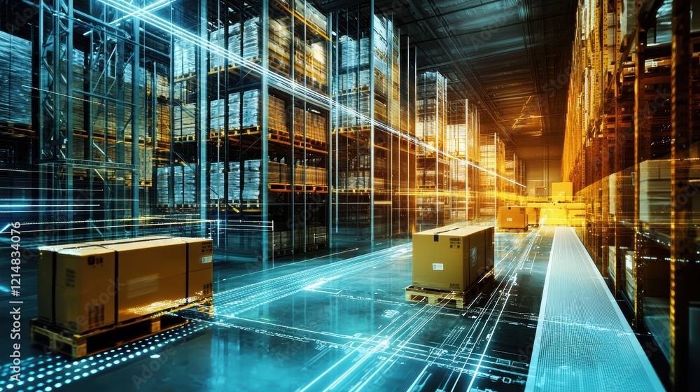 Poster integration of electronic grids and scanners for optimized storage solutions.