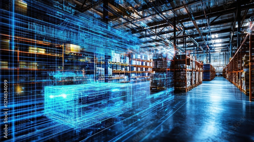 Poster integration of electronic grids and scanners for optimized storage solutions.